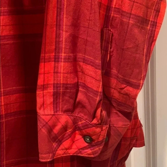 Ava & Viv Red Plaid Button Down Shirt Size 3X New - Picture 6 of 10